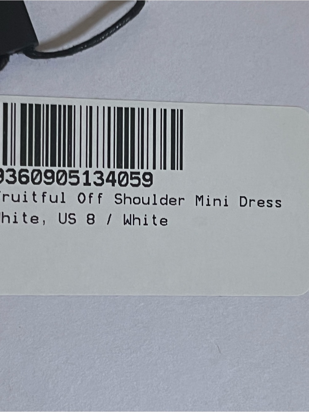 Fruitful Off-Shoulder Mini Dress - White Size 8